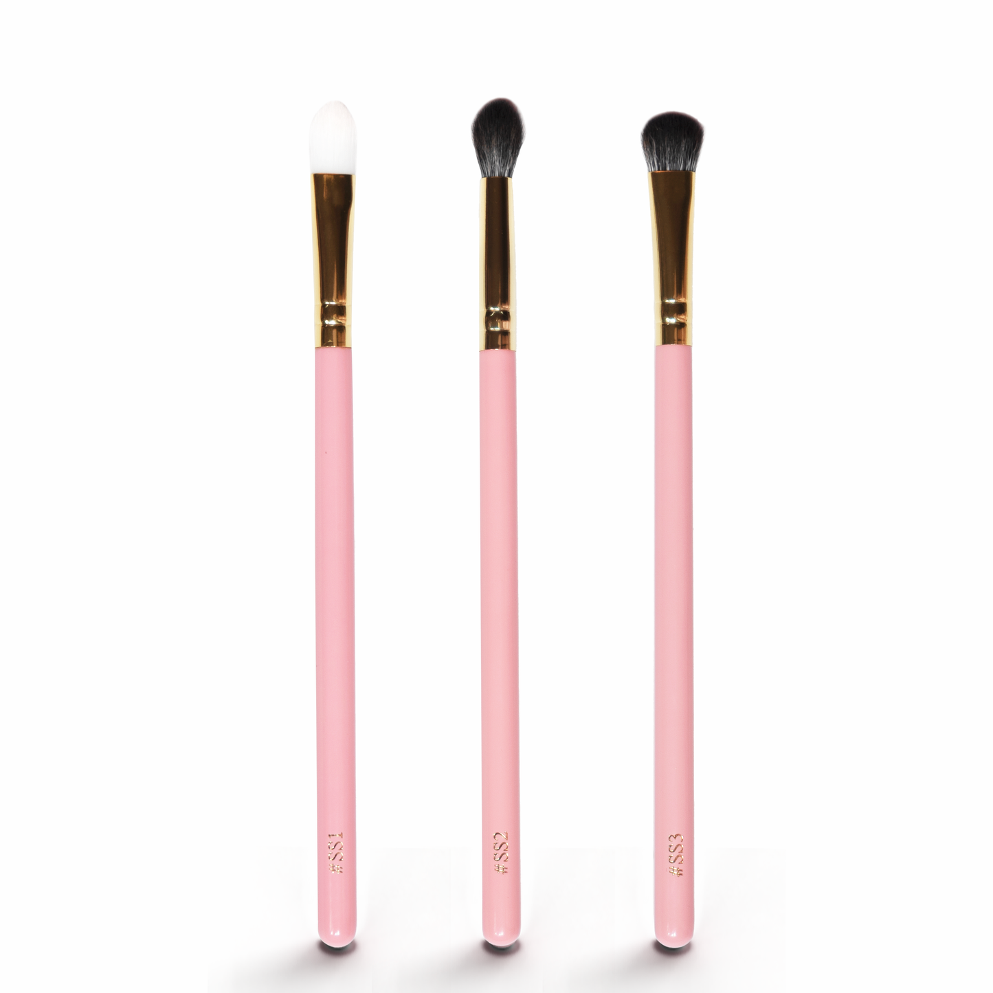 Santa Please Stop Here 3-Piece Eye Brush Set