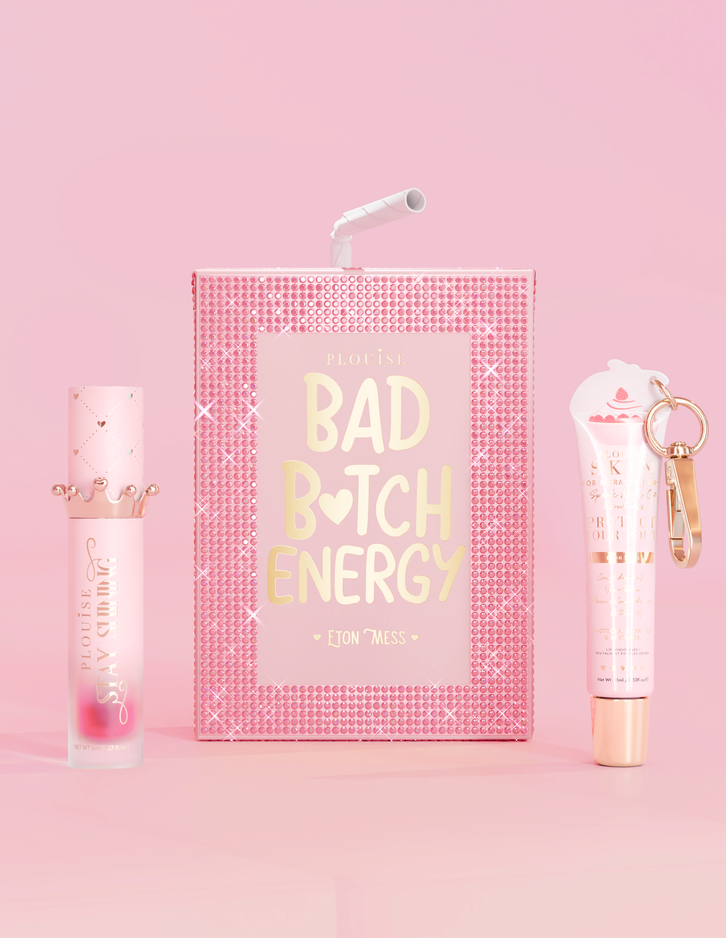 Crystal Lip Trio & Hand Sanitiser Spray PR Gift Set