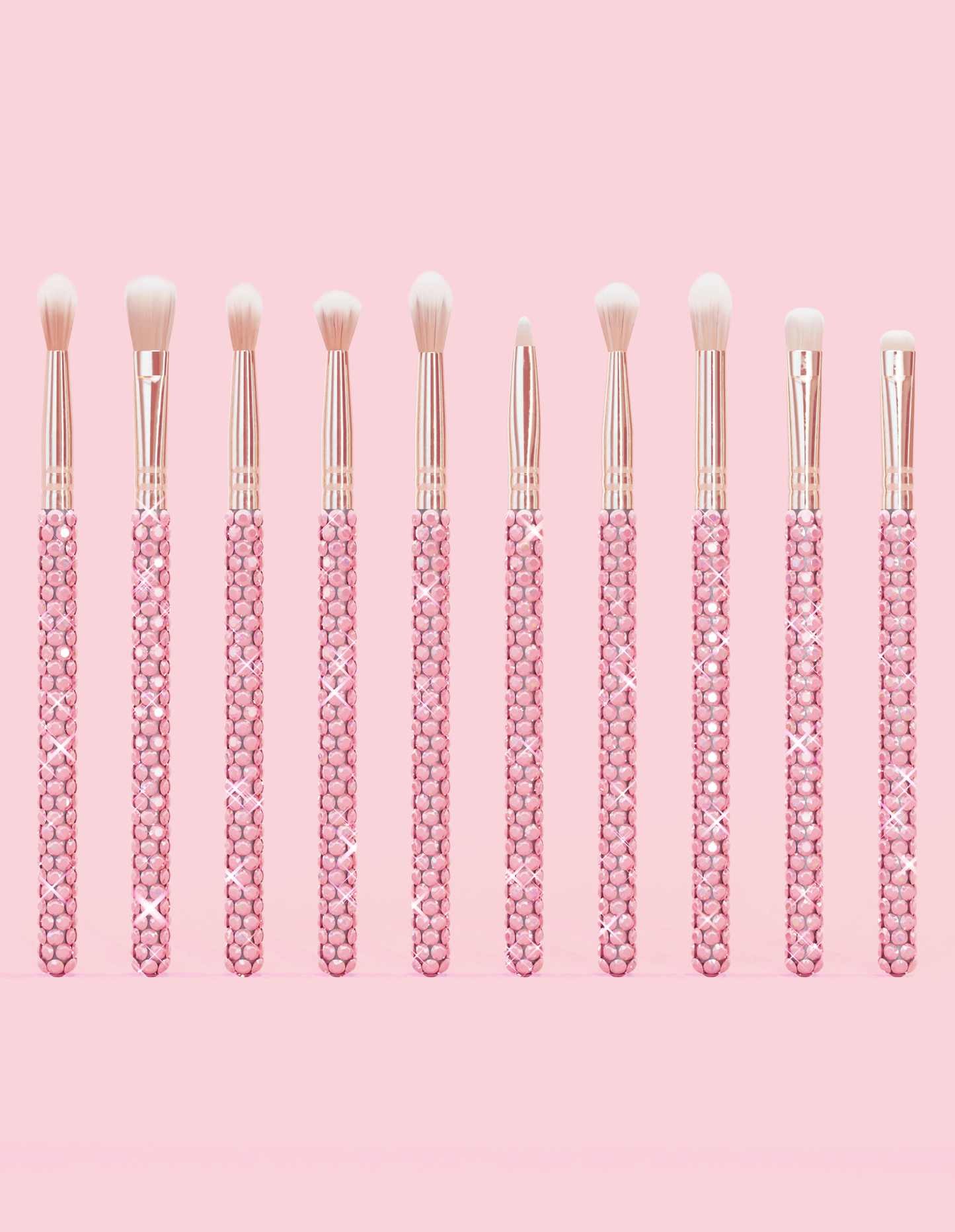 Crystal 20-Piece Eye & Face Makeup Brush Set