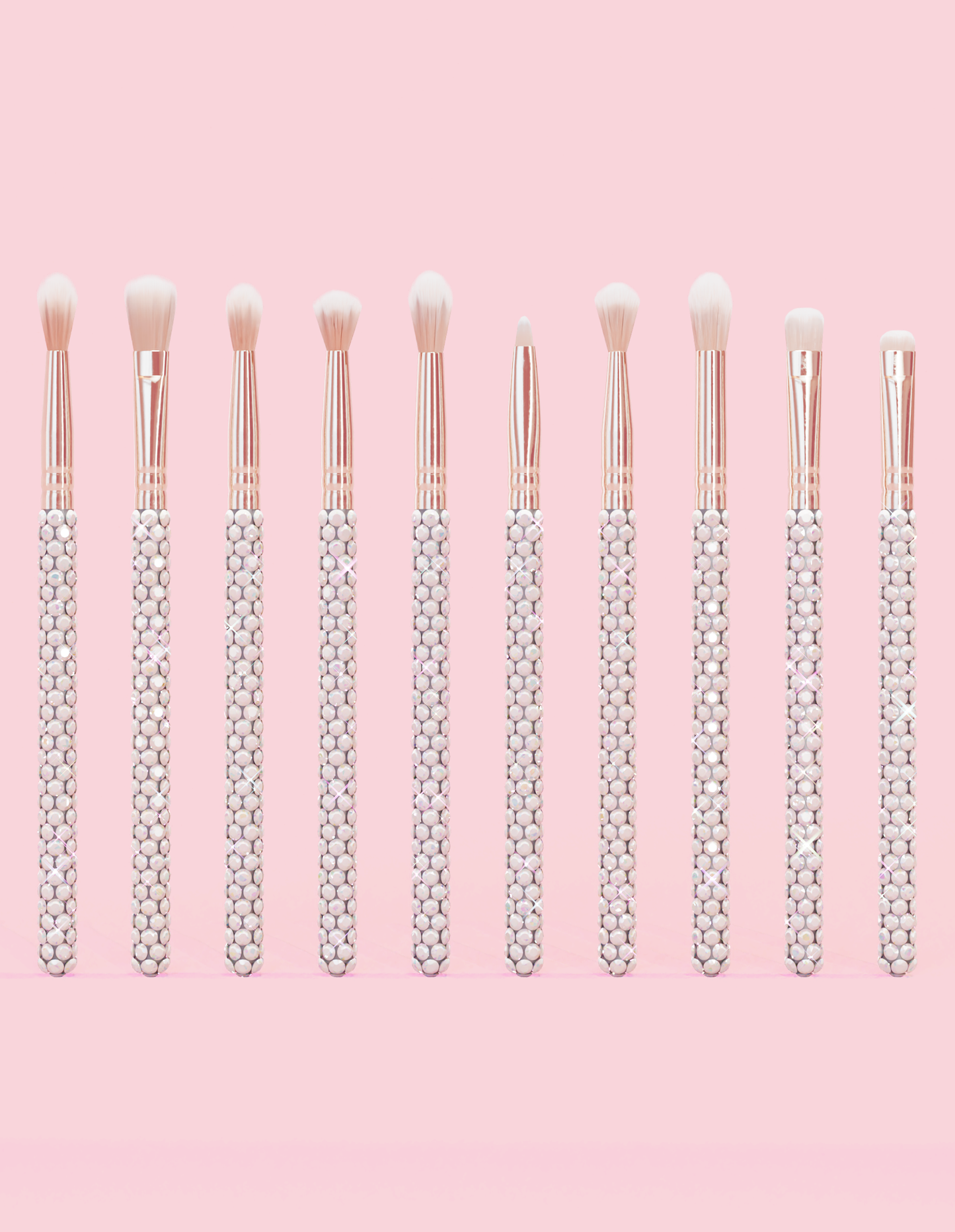 Crystal 20-Piece Eye & Face Makeup Brush Set