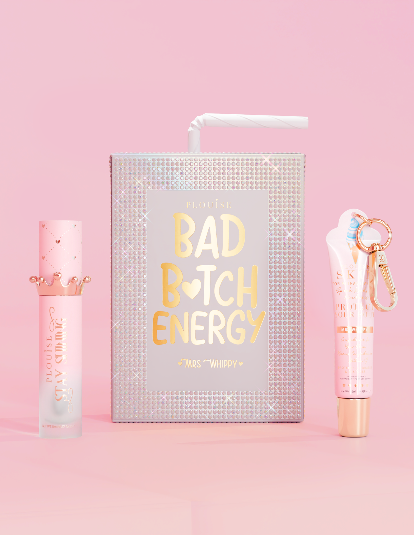 Crystal Lip Trio & Hand Sanitiser Spray PR Gift Set