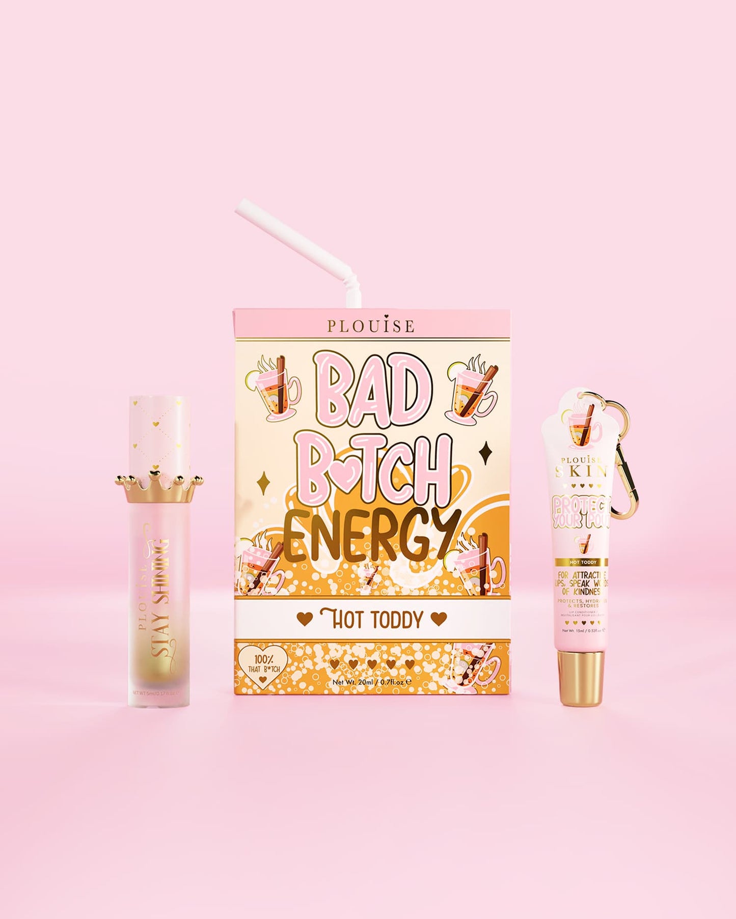 Bad Bitch Energy Lip Conditioner & Lip Oil Duo - Hot Toddy
