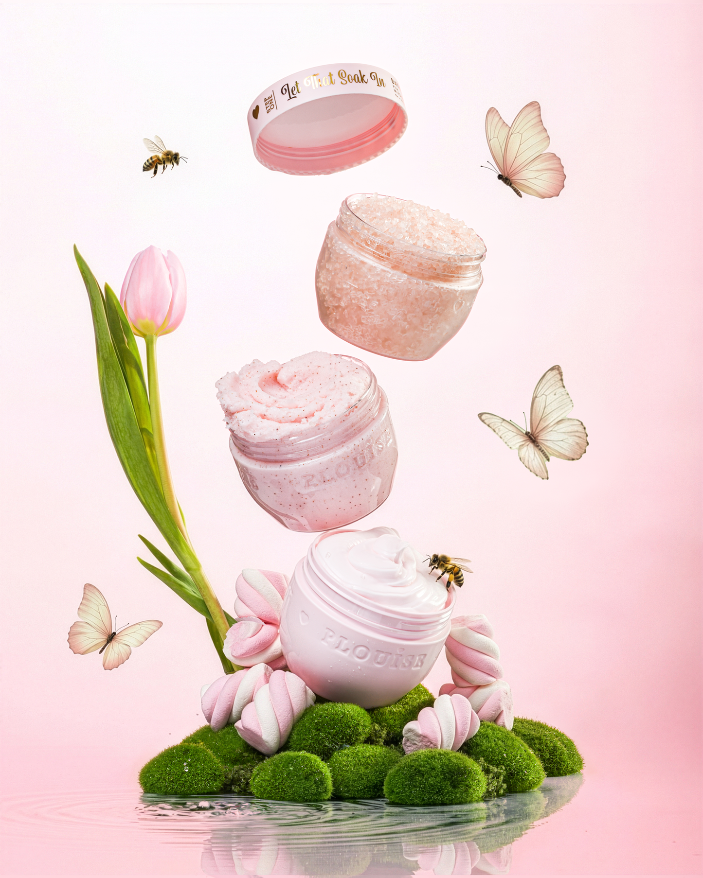 Hop Into Self-Care Body Butter, Body Scrub & Bath Salts Set