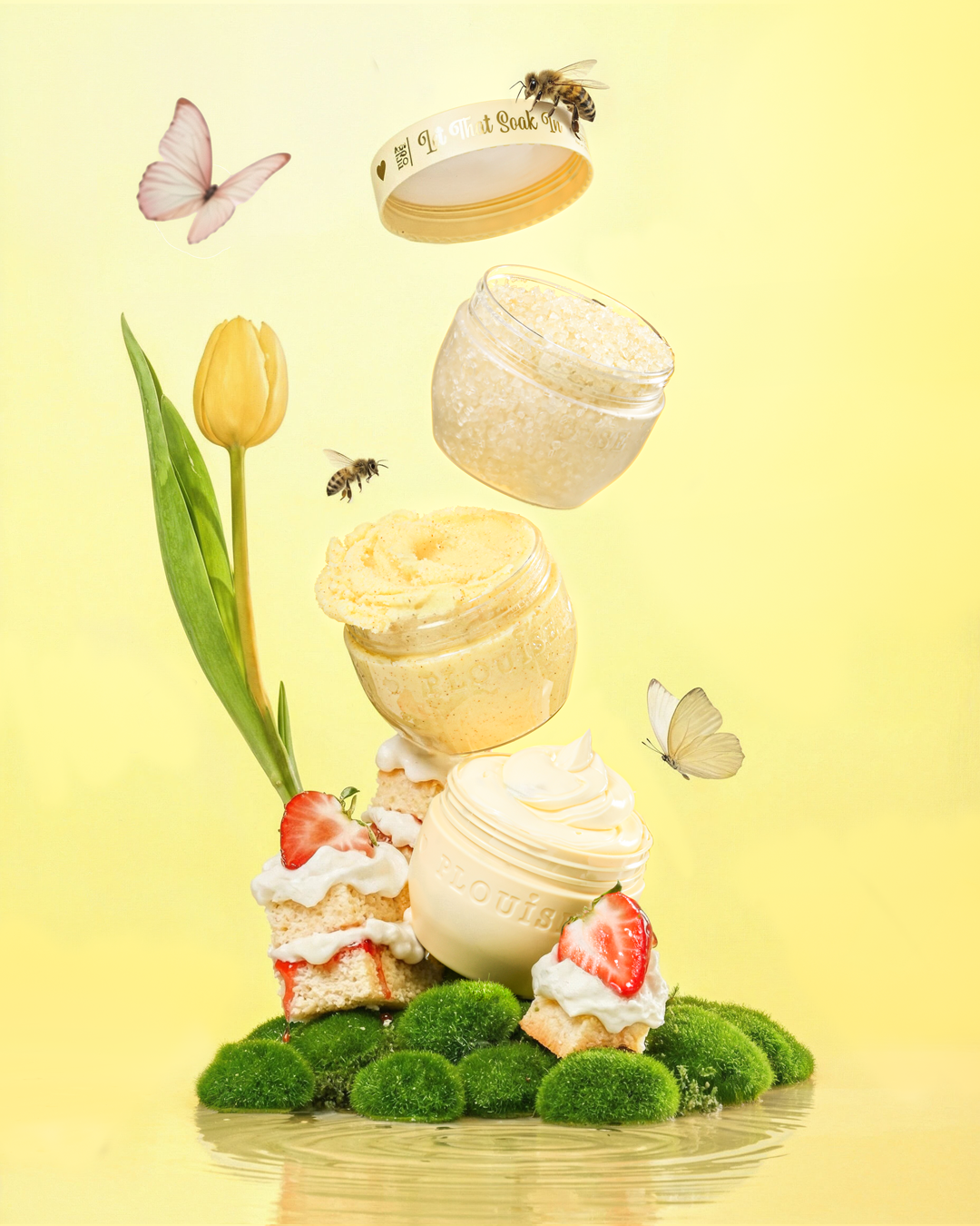 Hop Into Self-Care Body Butter, Body Scrub & Bath Salts Set