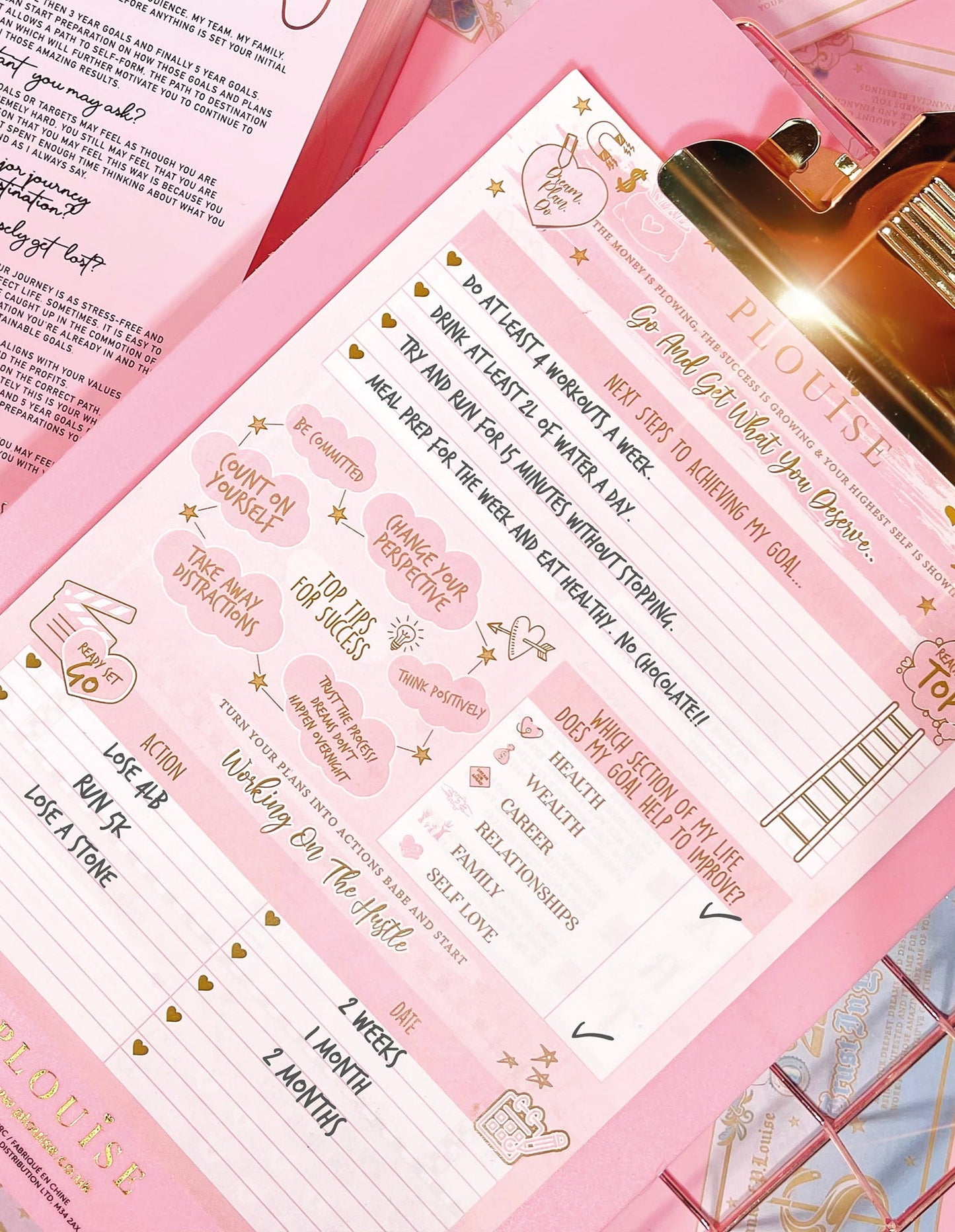 Universal Hustle Goal Sheets